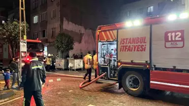 İstanbul Avcılar'da 6 katlı binanın çatısında yangın çıktı