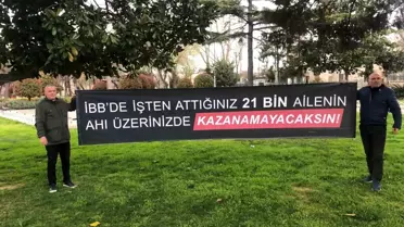 İBB'de işten çıkarılan işçiler tazminatlarını istiyor