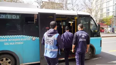 Diyarbakır Büyükşehir Belediyesi Toplu Taşıma Araçlarında Denetim Gerçekleştirdi