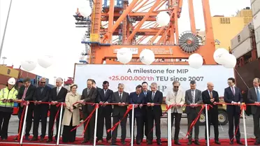 Mersin Uluslararası Limanı'nda 25 Milyon TEU Konteyner Elleçlendi