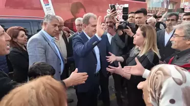 Vahap Seçer, Karacailyas Mahallesi'nde halka seslendi