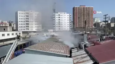 Halkalı'da tekstil fabrikasında yangın