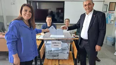 Cumhur İttifakı AK Parti Koçarlı Belediye Başkan Adayı Nedim Kaplan Oyunu Kullandı