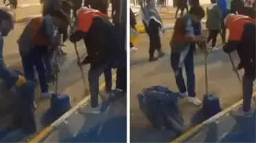 Van'da YSK kararı sonrası kutlamalara katılan DEM Partililer, sokakları süpürmeye başladı