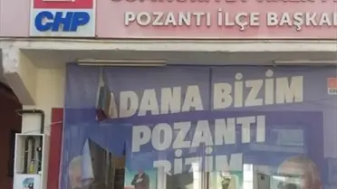 CHP Pozantı İlçe Başkanlığı binasının camları kırıldı, olayla ilgili soruşturma başlatıldı