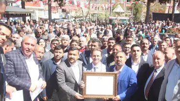 MHP'den Gülnar Belediye Başkanı seçilen Fatih Önge göreve başladı