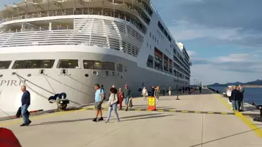 Bodrum'a Sezonun İlk Kruvaziyer Gemisi Geldi