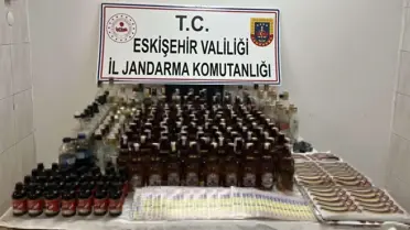 Eskişehir'de Kaçak Viski Operasyonu: 122 Şişe Ele Geçirildi