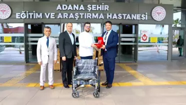Adana Şehir Eğitim ve Araştırma Hastanesi'ne 100 Tekerlekli Sandalye Bağışlandı