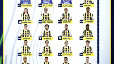 Fenerbahçe'nin Olympiakos maçı kamp kadrosu açıklandı