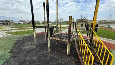 Bolu'da Çocuk Parkı Kundaklandı