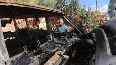 Yahudi yerleşimciler, Batı Şeria'da Filistinlilere ait ev ve aracı ateşe verdi