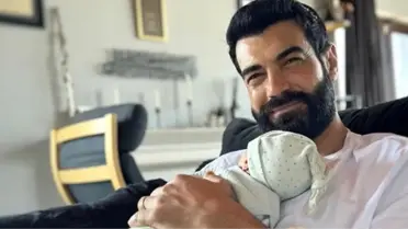 Murat Ünalmış, oğlunu kucağına alarak mutluluğunu paylaştı