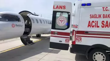 Van'da kalp yetmezliği olan bebek, ambulans uçakla İstanbul'a götürüldü