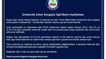 İzmit'te restoranda hesap kavgası: 3 kişi gözaltına alındı, 3 personel hakkında soruşturma başlatıldı