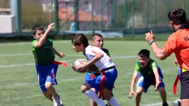 Okul Sporları Ragbi Yıldızlar Grup Birinciliği için 18 ilden Kayseri'ye gelen 69 takım zirve mücadelesinde ter döktü