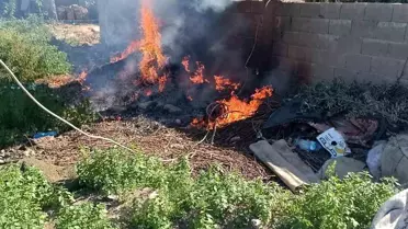 Hatay'ın Kumlu İlçesi'nde meydana gelen bahçe yangını söndürüldü