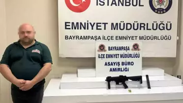 Bayrampaşa'da otomatik tüfek ele geçirildi, 1 kişi gözaltına alındı