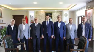 Kale Belediye Başkanı İhsan Özbay, Kaymakam Mustafa Aksoy'u ziyaret etti