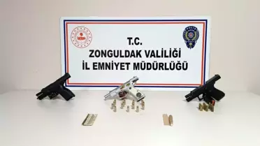 Zonguldak'ta yasadışı silah ve mühimmat ticareti operasyonunda 6 şüpheli yakalandı
