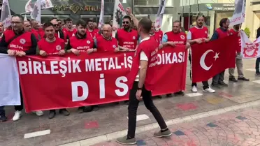 Karabük'teki MARZİNC Fabrikasında İşçiler Eylem Yaptı