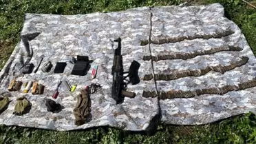 Bitlis'te terör örgütüne ait silah ve malzeme ele geçirildi