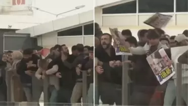 Almanya Cumhurbaşkanı'na Sirkeci Garı'nda İsrail protestosu