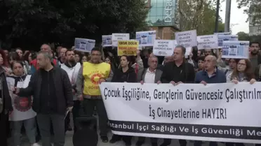 İSİG İstanbul Kadıköy'de Çocuk İşçiliğe ve İş Cinayetlerine Son Talebiyle Eylem Yaptı