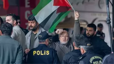 Almanya Cumhurbaşkanı'na Ankara'da İsrail protestosu