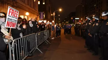 Columbia Üniversitesi'nde Filistin'e destek gösterileri devam ediyor