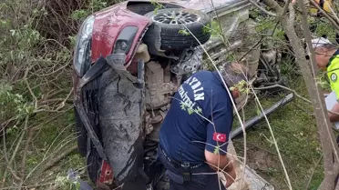 Aydın'ın Çine ilçesinde otomobil şarampole devrildi: 1 ölü, 2 yaralı