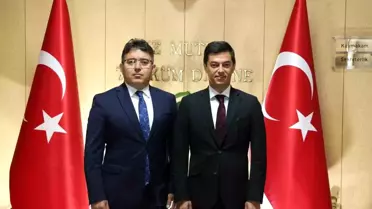 Marmaris Belediye Başkanı Acar Ünlü, Kaymakamı Nurullah Kaya'yı ziyaret etti