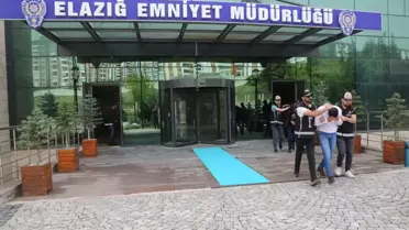 Elazığ'da düzenlenen tefecilik operasyonunda 2 şüpheli tutuklandı