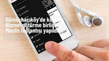 Gümüşhacıköy Köylere Hizmet Götürme Birliği Meclis Toplantısı Yapıldı