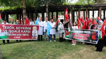 Kayseri'deki Hekimler İsrail'in Filistin'e Saldırılarına Tepki Gösterdi