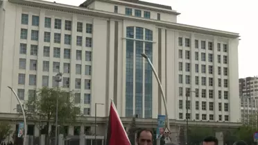 Direniş Çadırı Gönüllüleri AKP Genel Merkezi'nde İsrail Ticaretini Protesto Etti