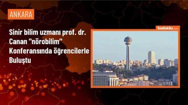 Prof. Dr. Sinan Canan, Ankara Yıldırım Beyazıt Üniversitesi öğrencileriyle 'Nörobilim' konferansında buluştu