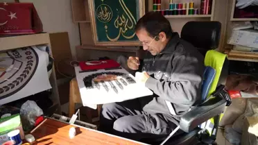 Omurilik Felci Geçiren Suat Can, Filografi Sanatıyla Hayata Tutundu