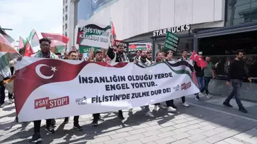 Esenyurt Üniversitesi'nde İsrail saldırılarına tepki yürüyüşü