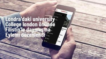 Londra'da Üniversite Öğrencileri İsrail İşbirliklerini Protesto Etti