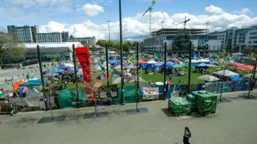 Kanada'da öğrenciler Filistin'e destek için kamp kurdu