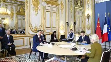 Çin Cumhurbaşkanı Xi Jinping, Fransa ve Avrupa Birliği ile Üçlü Toplantıya Katıldı