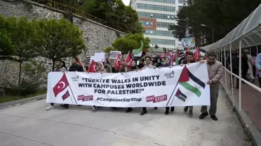 Gümüşhane Üniversitesi'nde Filistin protestosu düzenlendi