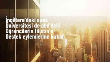 Londra Üniversitesi öğrencileri Filistin'e destek için çadır kurdu