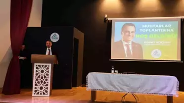Maçka Belediye Başkanı Koray Koçhan, muhtarlarla bir araya geldi