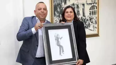 Bozdoğan Belediye Başkanı Mustafa Galip Özel, Aydın Büyükşehir Belediye Başkanı Özlem Çerçioğlu'nu ziyaret etti
