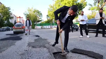 Nevşehir Belediye Başkanı Rasim Arı, yol bakım ve onarım çalışmalarını inceledi