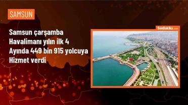 Samsun Çarşamba Havalimanı'nda Yılın İlk 4 Ayında 449 Bin 915 Yolcuya Hizmet Verildi