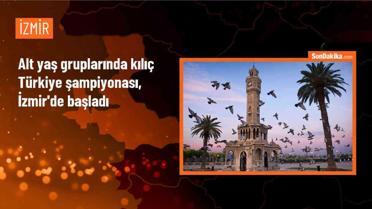 İzmir'de Eskrimde 10-12 ve 14 Yaş Altı Türkiye Şampiyonası Başladı