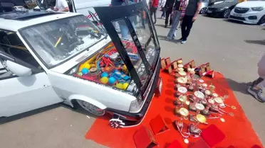 Tekirdağ'da Modifiyeli Araçlar Yarıştı